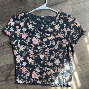 Flowered crop top